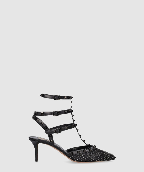 [VALENTINO-발렌티노]락스터드 메시 힐