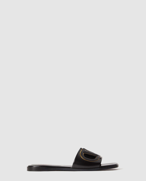[VALENTINO-발렌티노]컷아웃 가죽 슬라이드