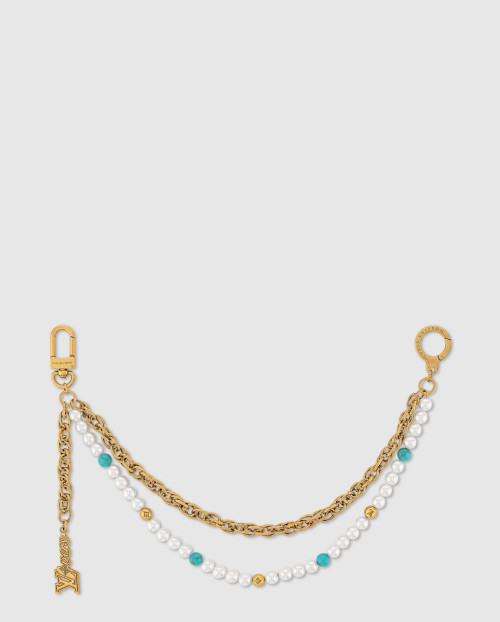 [LOUIS VUITTON-루이비통]펄 (Pearls) 체인 벨트 & 백 참 M02097