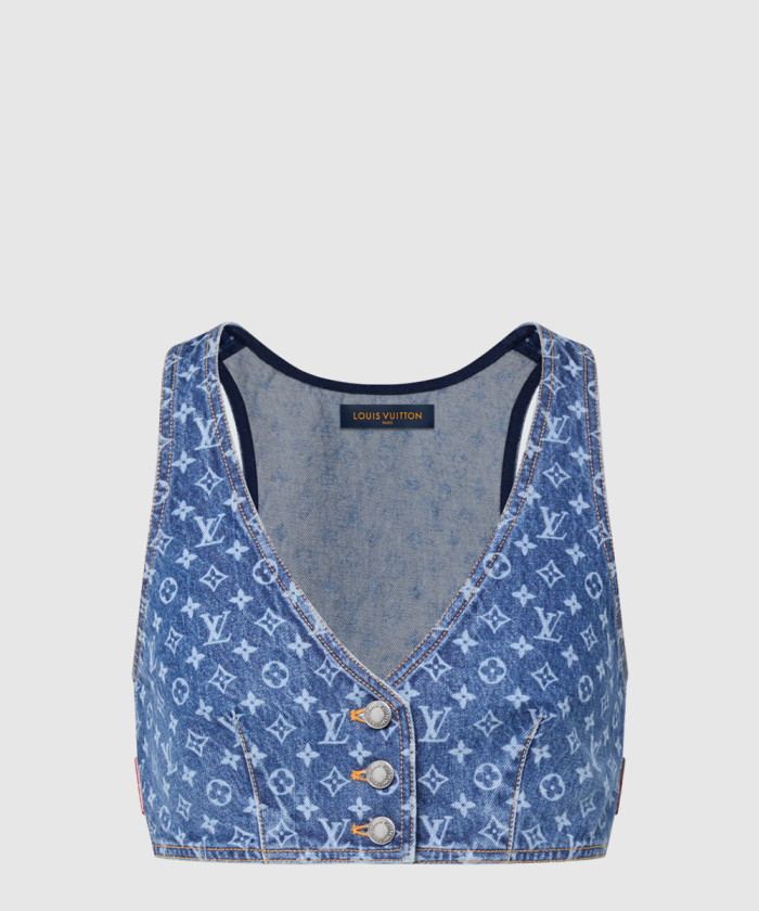 레플리카|이미테이션 louis-vuitton-루이비통모노그램-데님-크롭-톱-1ahia2