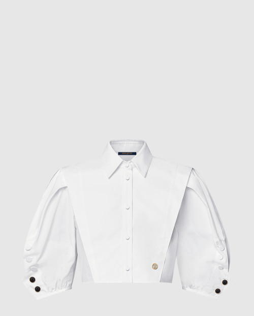 [DIOR-디올]퍼프 슬리브 블라우스 1AIB97