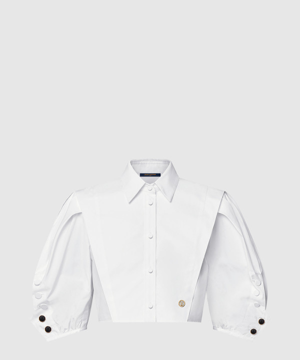 [DIOR-디올]퍼프 슬리브 블라우스 1AIB97