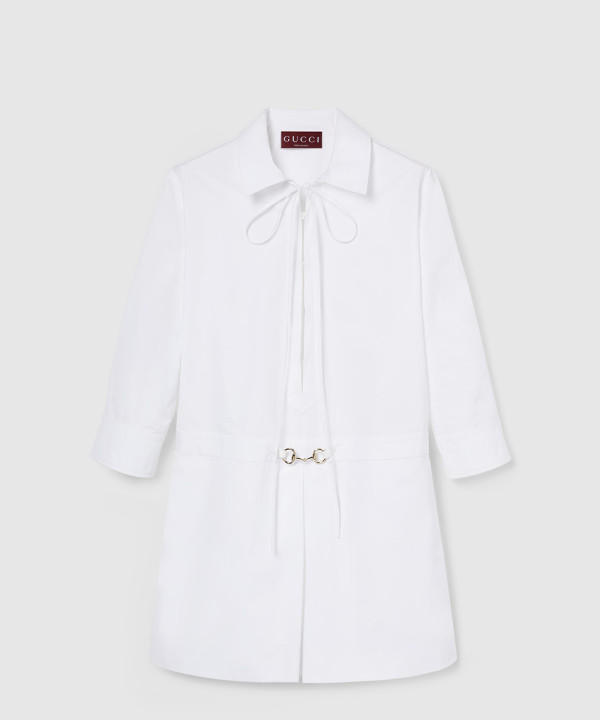 [GUCCI-구찌]홀스빗 코튼 포플린 셔츠 드레스 832066