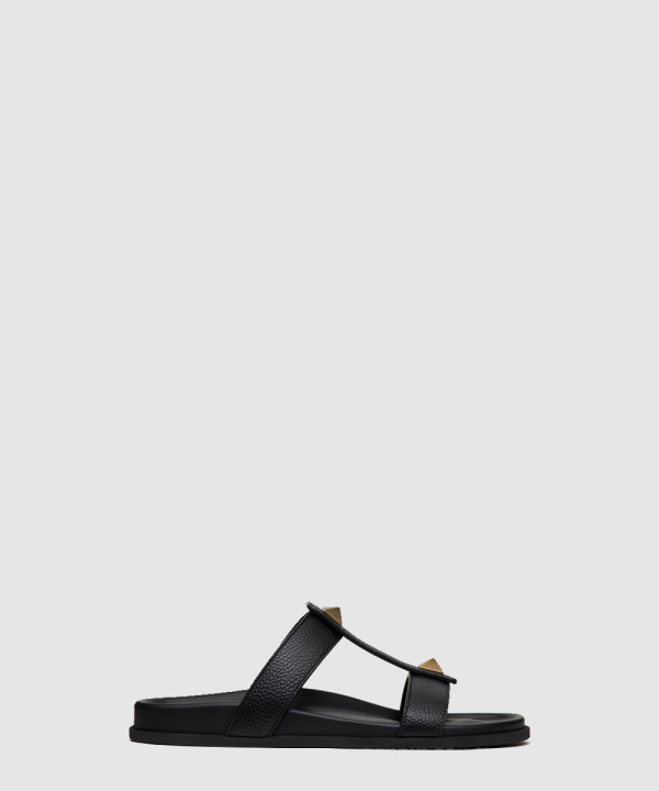 [VALENTINO-발렌티노]로만 스터드 송아지 가죽 슬라이드 샌들