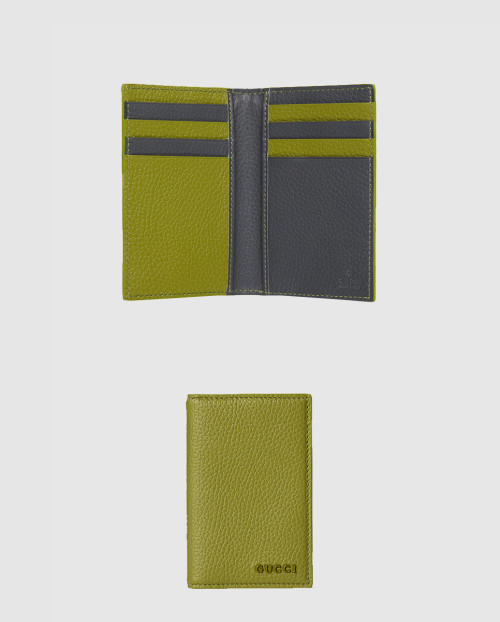 [GUCCI-구찌]내부 투톤 카드 지갑 817038