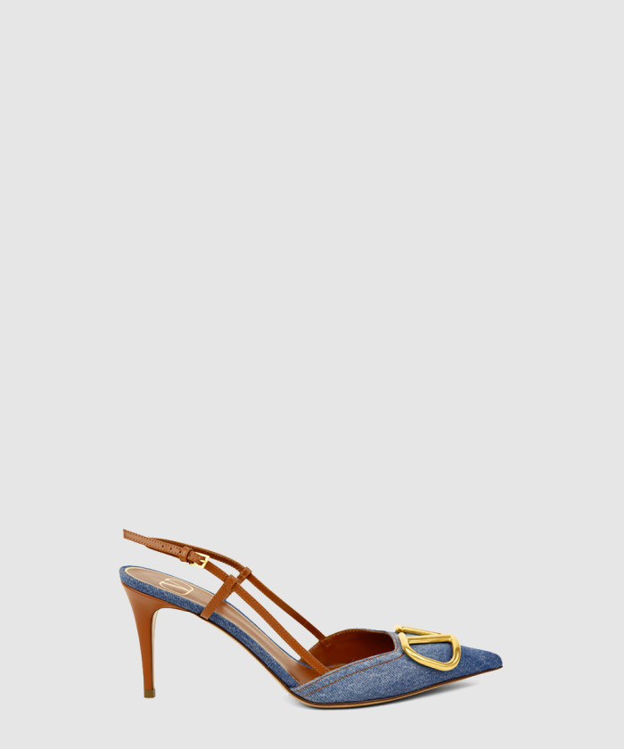 레플리카|이미테이션 valentino-발렌티노데님-슬링백-펌프스