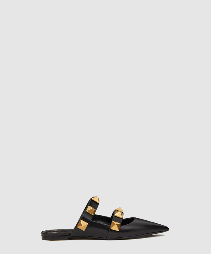 레플리카|이미테이션 valentino-발렌티노로만-스터드-송아지-가죽-플랫-뮬