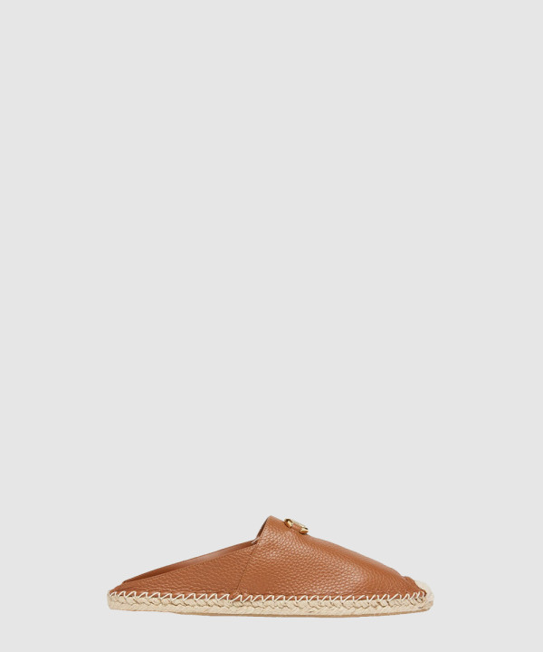 [VALENTINO-발렌티노]가죽 에스파드릴 뮬