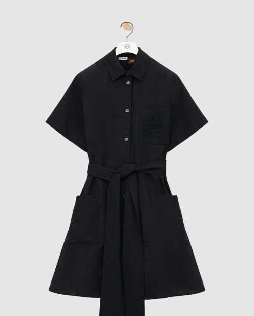 [LOEWE-로에베]셔츠 드레스 비스코스 & 린넨