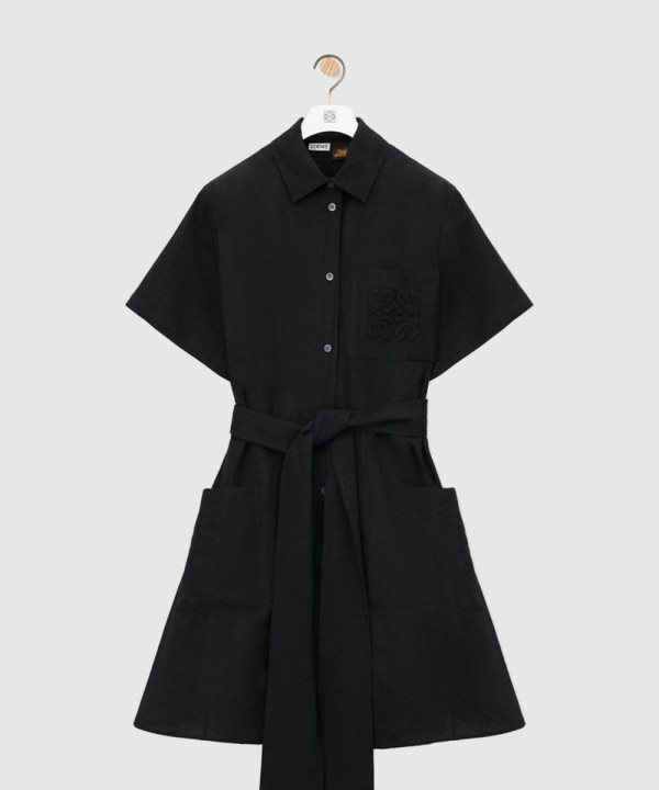[LOEWE-로에베]셔츠 드레스 비스코스 & 린넨