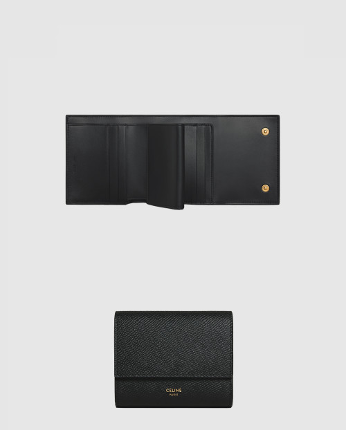 [CELINE-셀린느]스몰 3단 지갑 - 그레인 카프스킨 10D573
