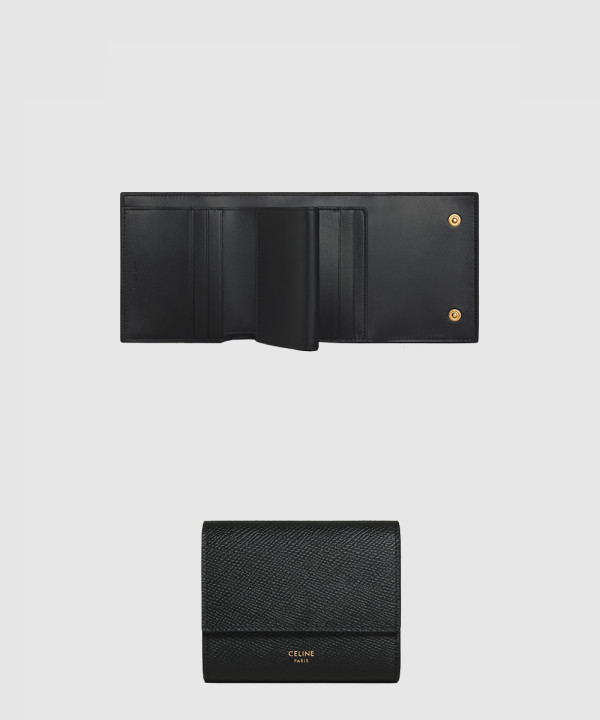 [CELINE-셀린느]스몰 3단 지갑 - 그레인 카프스킨 10D573