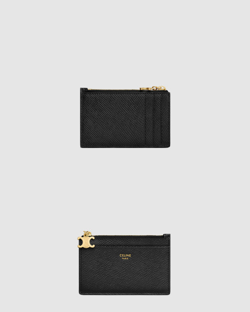 [CELINE-셀린느]트리옹프 참 지퍼 카드 지갑 10M083