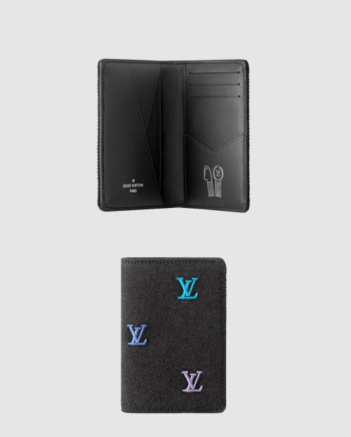 [LOUIS VUITTON-루이비통]포켓  데님  카드지갑  M14148