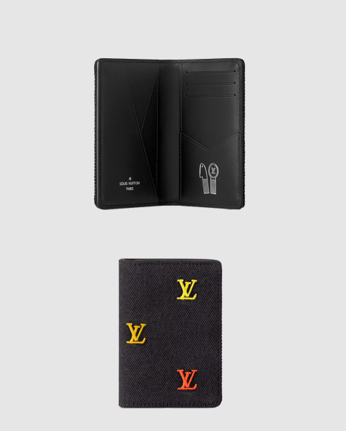 [LOUIS VUITTON-루이비통]포켓  데님  카드지갑  M14148