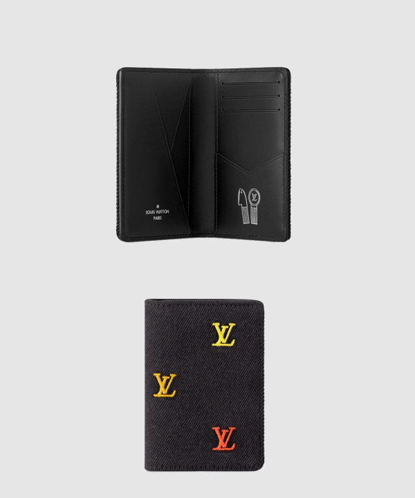 [LOUIS VUITTON-루이비통]포켓  데님  카드지갑  M14148