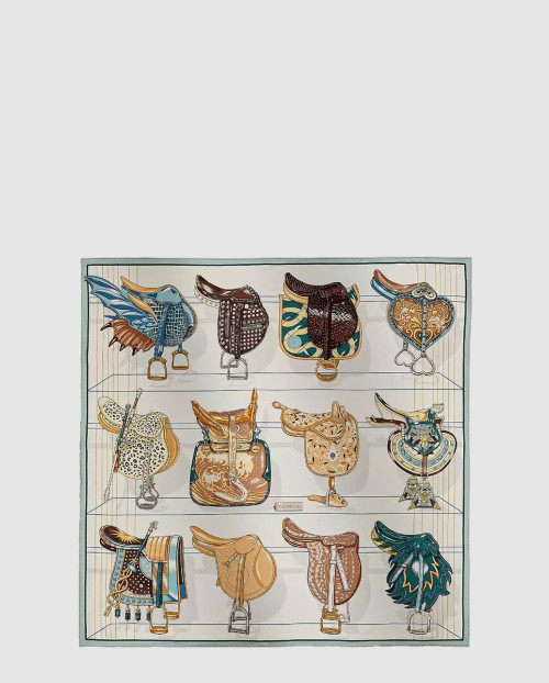 [HERMES-에르메스]Tous en Selle 스카프 90