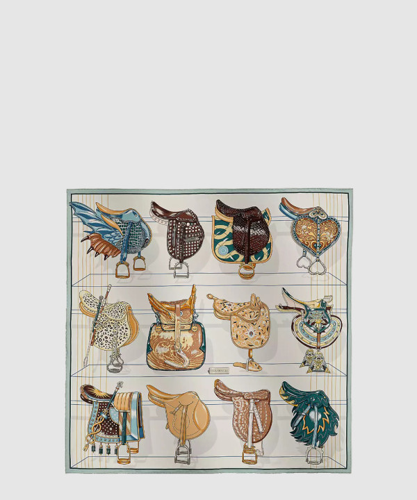 [HERMES-에르메스]Tous en Selle 스카프 90