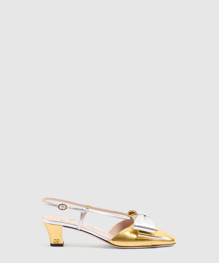 레플리카|이미테이션 valentino-발렌티노모아레-원단의-보우-슬링백-펌프스