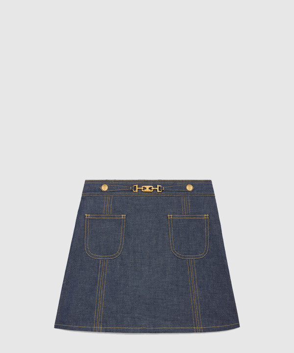 [CELINE-셀린느]트라페즈 미니 스커트 RJ0330