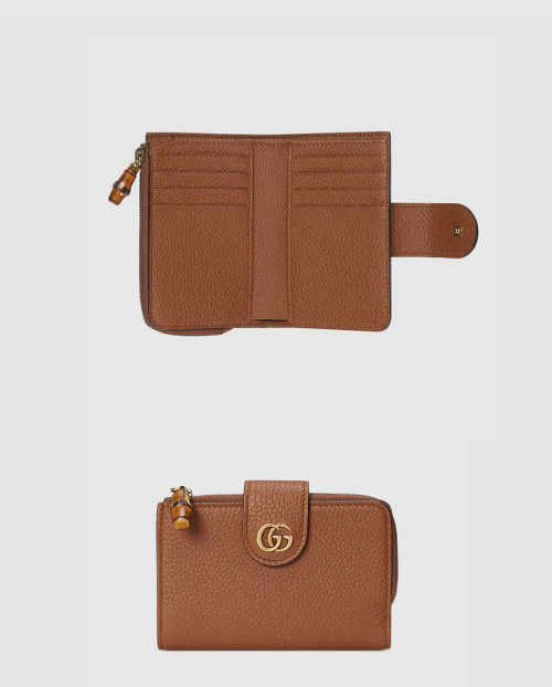 [GUCCI-구찌]더블 G 뱀부 지갑 미디엄 739498