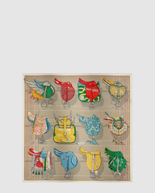 [HERMES-에르메스]Tous en Selle 스카프 90