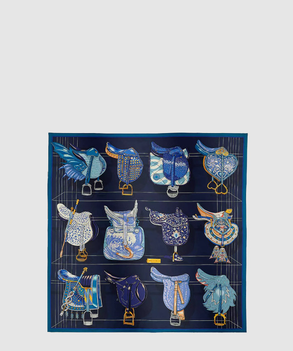 [HERMES-에르메스]Tous en Selle 스카프 90