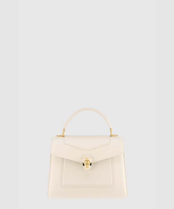 [BULGARI-불가리]서펜티 포에버 미디엄 탑 핸들백 송아지 가죽 294495