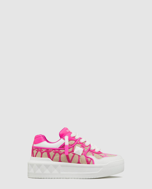 [VALENTINO-발렌티노]나파 가죽 V 로고 스니커즈