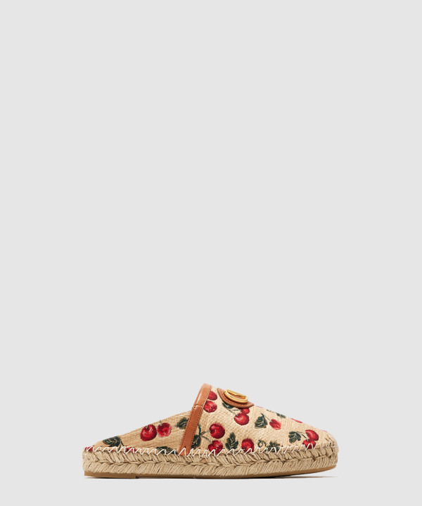 [VALENTINO-발렌티노]브이로고 시그니처 체리픽 모티프 뮬