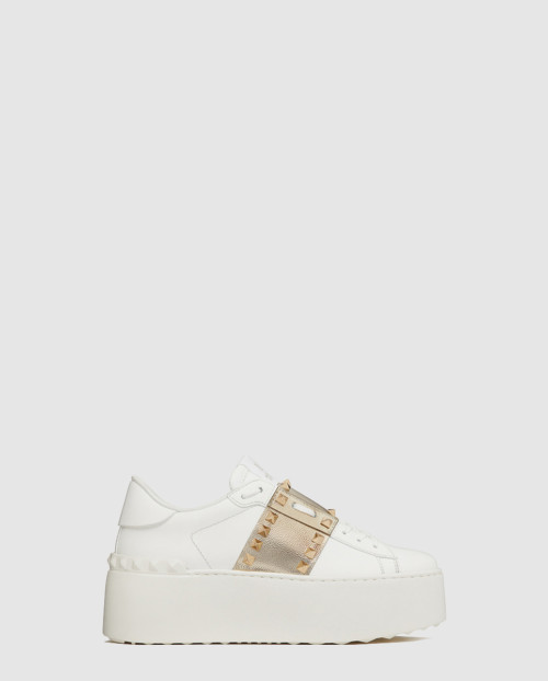 [VALENTINO-발렌티노]송아지 가죽 플랫 스니커즈