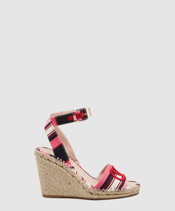 [VALENTINO-발렌티노]웨지 앵클 스트랩 샌들