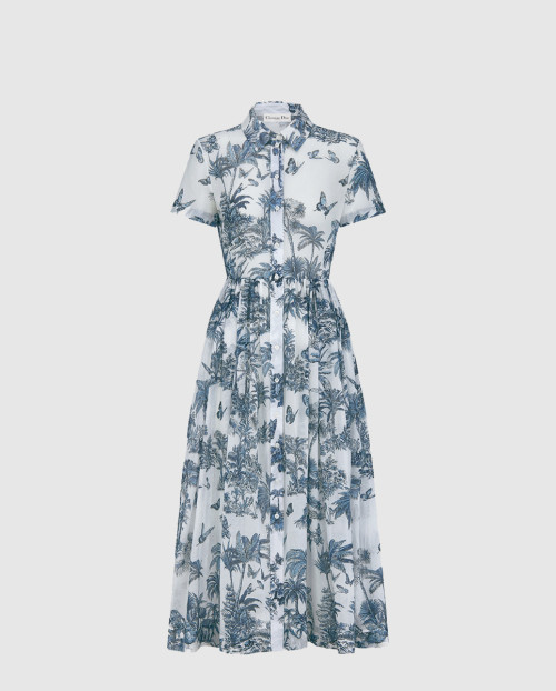 [DIOR-디올]Dioriviera 미디 셔츠 드레스 541R8