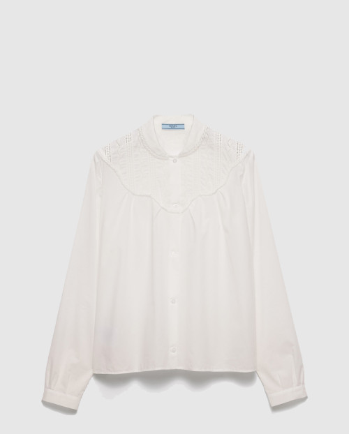 [PRADA-프라다]자수 바티스트 셔츠 P458IR