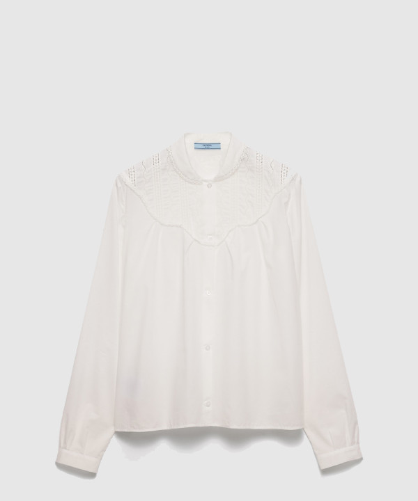 [PRADA-프라다]자수 바티스트 셔츠 P458IR