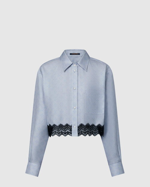 [LOUIS VUITTON-루이비통]마히나 레이스 트림 셔츠 1AHGWF