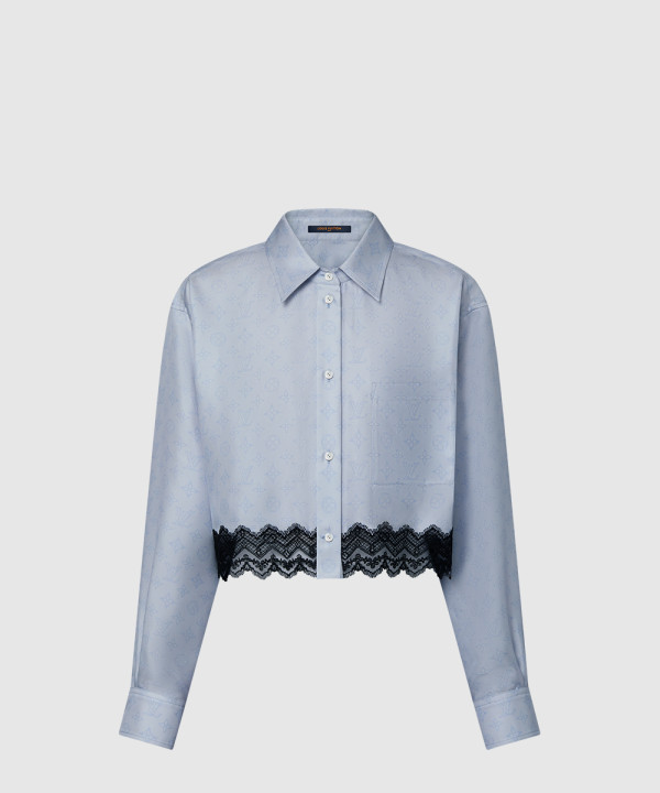 [LOUIS VUITTON-루이비통]마히나 레이스 트림 셔츠 1AHGWF