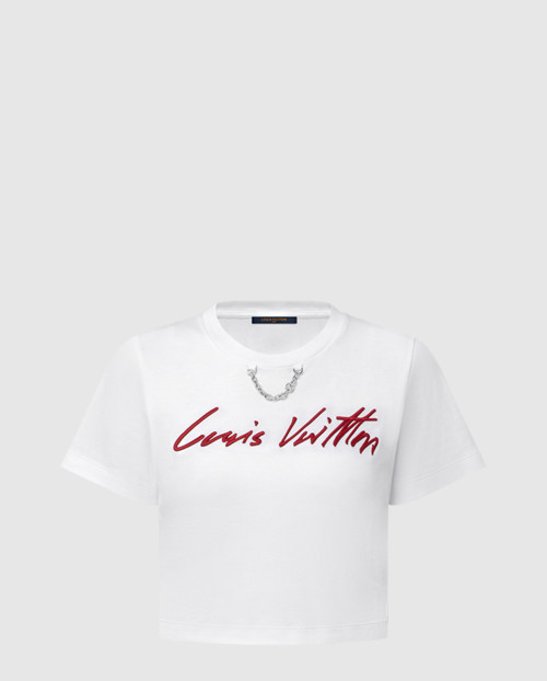 [LOUIS VUITTON-루이비통]커시브 시그니처 크롭 톱 1AHJHS