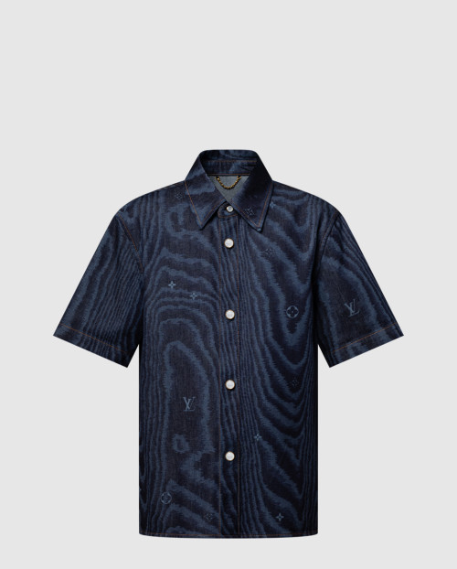 [LOUIS VUITTON-루이비통]쇼트 슬리브드 데님 셔츠 1AHVVO