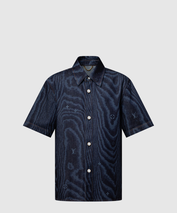 [LOUIS VUITTON-루이비통]쇼트 슬리브드 데님 셔츠 1AHVVO