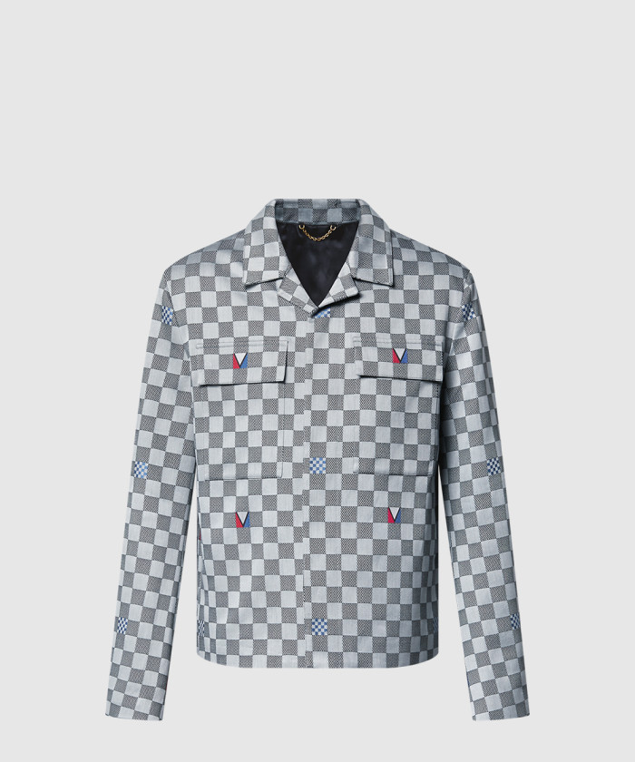 레플리카|이미테이션 dior-디올다미에-오픈-칼라-코튼-오버셔츠-1afvn4