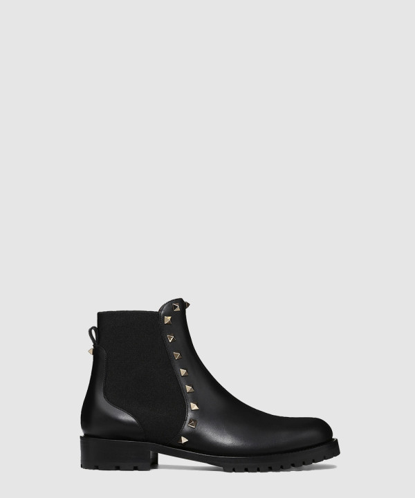 [VALENTINO-발렌티노]락스터드 리벳 앵클 부츠