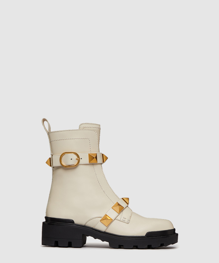 레플리카|이미테이션 valentino-발렌티노로만-스터드-송아지-가죽-밀리터리-앵클-부츠-1