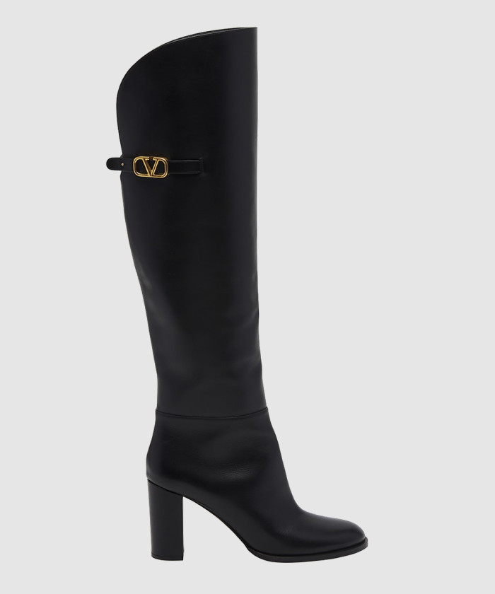 레플리카|이미테이션 valentino-발렌티노브이로고-오버더니-가죽-부츠