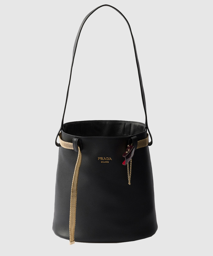 레플리카|이미테이션 prada-프라다주얼리-벨트가-달린-가죽-프라다-버클-버킷백-1be085