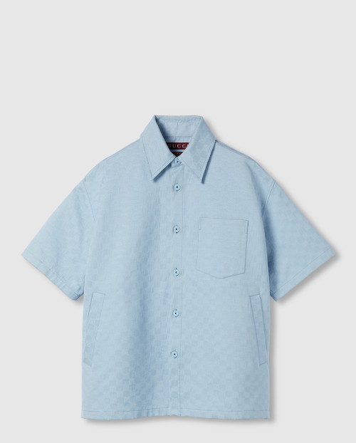 [GUCCI-구찌]오버사이즈 GG 코튼 셔츠 ‎811732