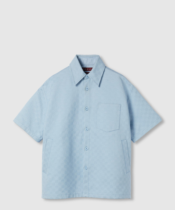 [GUCCI-구찌]오버사이즈 GG 코튼 셔츠 ‎811732