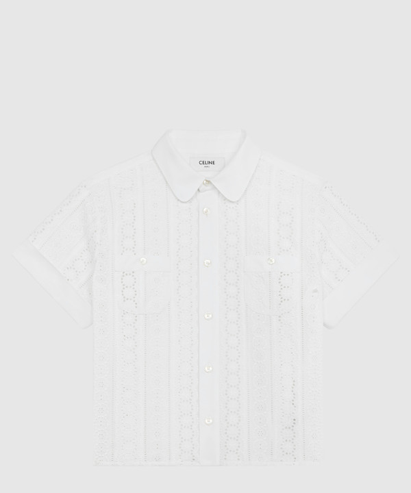 [CELINE-셀린느]셔츠 브로드리 앙글레즈 코튼 RC00A0