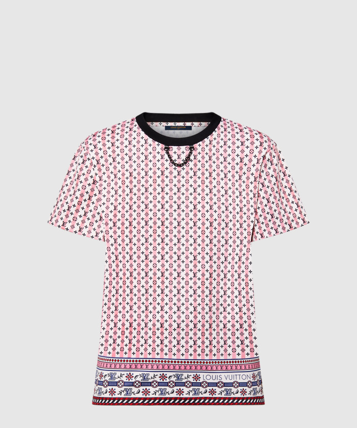 레플리카|이미테이션 louis-vuitton-루이비통스카프-프린트-티셔츠-1ahjii