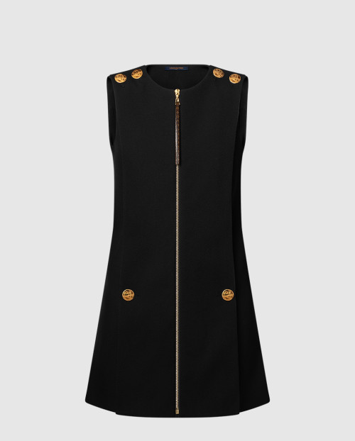 [LOUIS VUITTON-루이비통]버튼 디테일 에이프런 드레스 1AIAOF